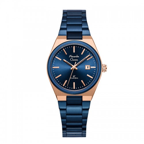 Alexandre Christie AC 8713  Rosegold Blue Lady LDFURBU